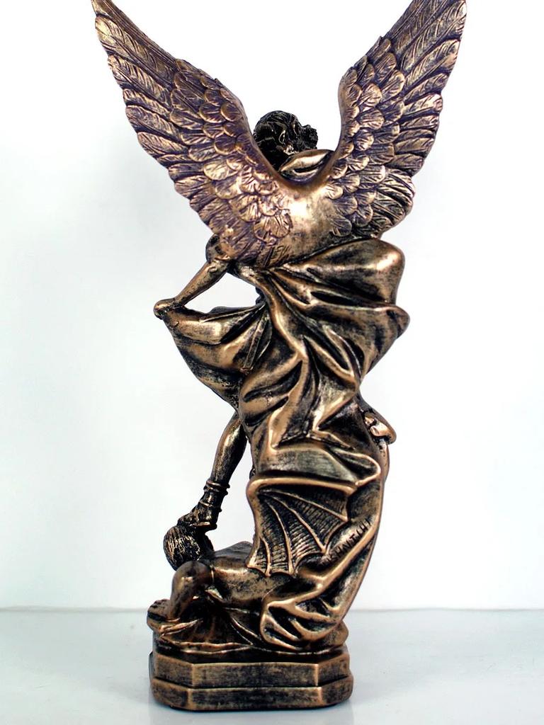 European archangel Michael Figurine Sculpture Living Room Decoration Home Decoration,Angel Resin Statue Ornaments Business Gift