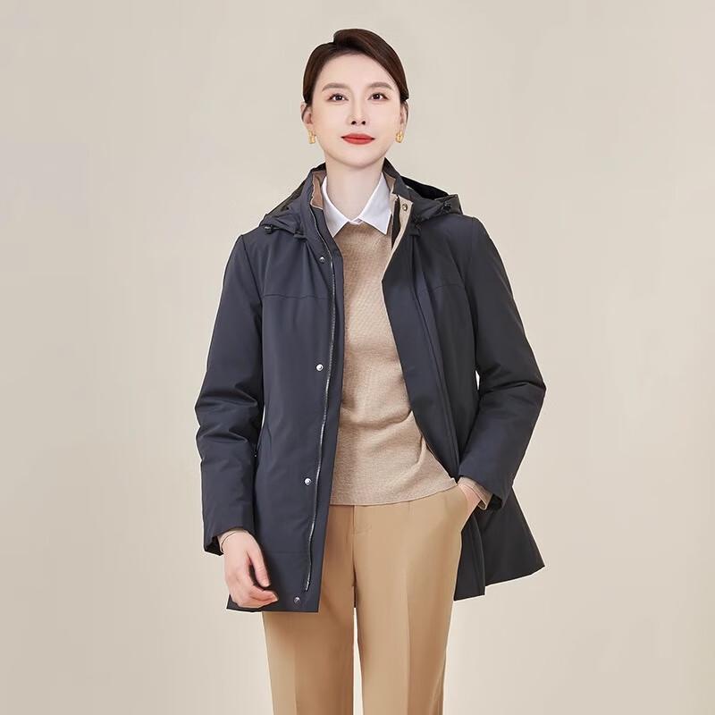 Terroman Unisex Winter Hooded Goose Down Puffer Jacket