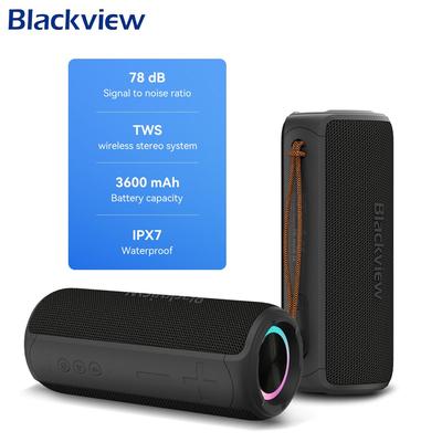 Blackview Aruabass 3 Bluetooth-Lautsprecher IPX7 Wasserdicht Drahtloser Stereo-Bass Tragbarer Bluetooth-Lautsprecher BT 5.3 3600 mAh
