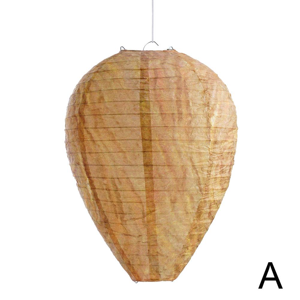 

Hanging Wasp Nest Decoy Outdoor Waterproof Fake Wasp Insects Lantern Hornets Nest Nest Paper Decoy Drive Beehive Plastic De E2A0