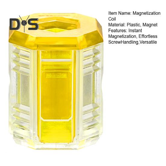 Magnetizer Ring for Screwdriver Bits Instant Magnetization Removable Magnetic Driver Screw Catcher Stainless Steel Magnetic Driver Tool for Screws