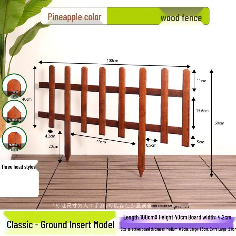 

Outdoor Decorative Wooden Garden Fence