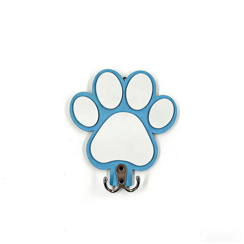 Functional Wooden Paw Print Hook Organizer for Hats Towels Suited for Any Room