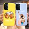 For Oppo A74 4G Case Oppo A54 A94 Cute Fashion Panted Cover Soft TPU Phone Case For Oppo A94 A 54 74 OppoA54 OppoA94 Fundas Capa