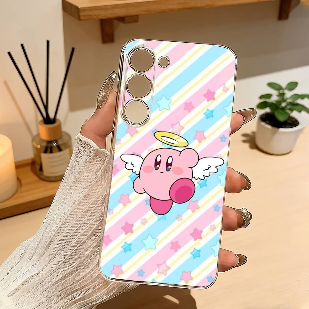 Cartoon Pink K-Kirbys-KK Phone Case For Samsung A10 A12 A31 A40 A70 Transparent Cover