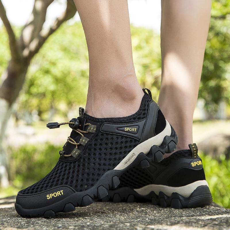 Модная летняя сетчатая мужская уличная обувь — фото 3