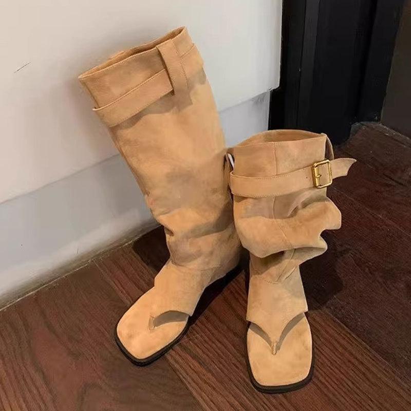 Mezzie Cool Boots Women's Summer 2025 New Summer Bohemian Inner Heightening Sandals Stack Boots