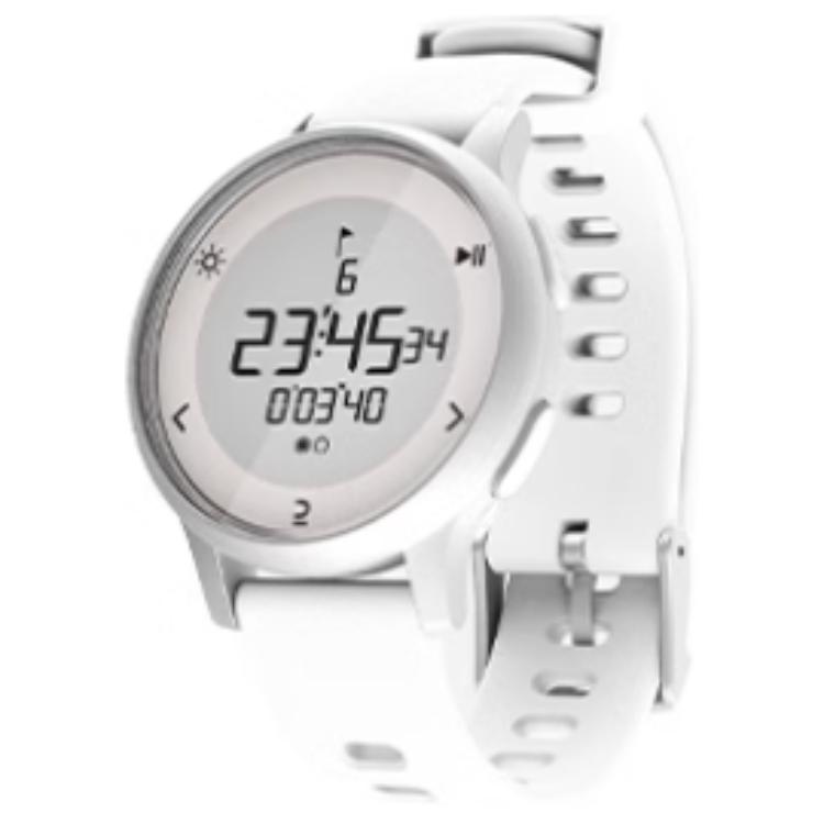 DECATHLON W500 Collection Electronic Movement Resin Strap Watch Unisex Black Dial 50m Waterproof W500
