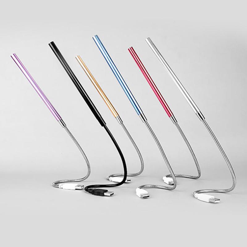 

USB LED Night Lights Flexible 5V Laptop Keyboard Reading Lighting USB LED Desk Book Lamp Silver/Black/Golden/Purple/Blue/Red рожевий