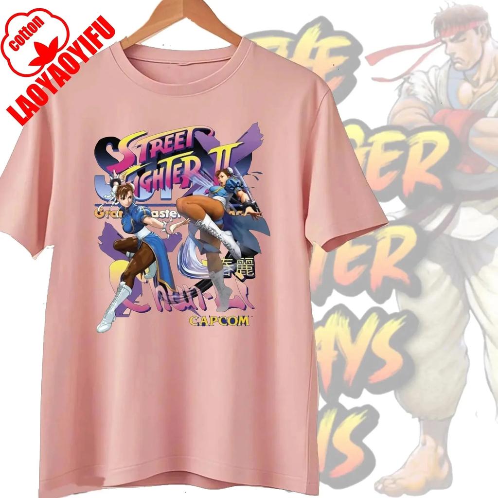Novelty Street Fighter Select Classic Vintage Essential TShirt Short Sleeve Tees Boyfriend Fashion Clothes Women Men Streetwear