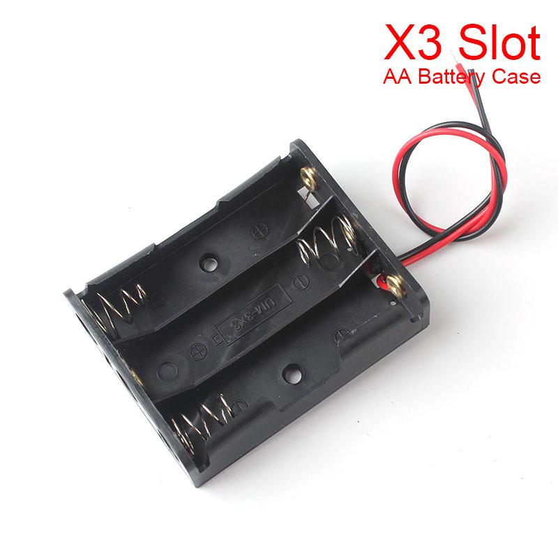 2021 New 1 2 3 4 8 Slots AA Battery Case Box AA LR6 HR6 Battery Holder Storage Case With Lead Wire Bateria Protection Container