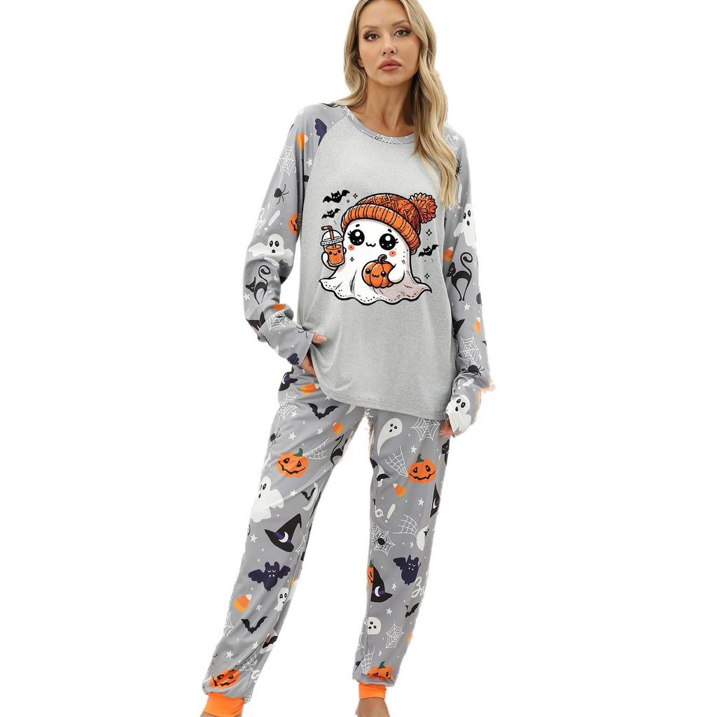 Women's Halloween European & American Two-Piece Homewear Pajama Set