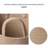 Spacious Handwoven Cotton Rope Basket Delicate Cotton Rope Large Woven Basket Versatile Home Organization Stand Holder