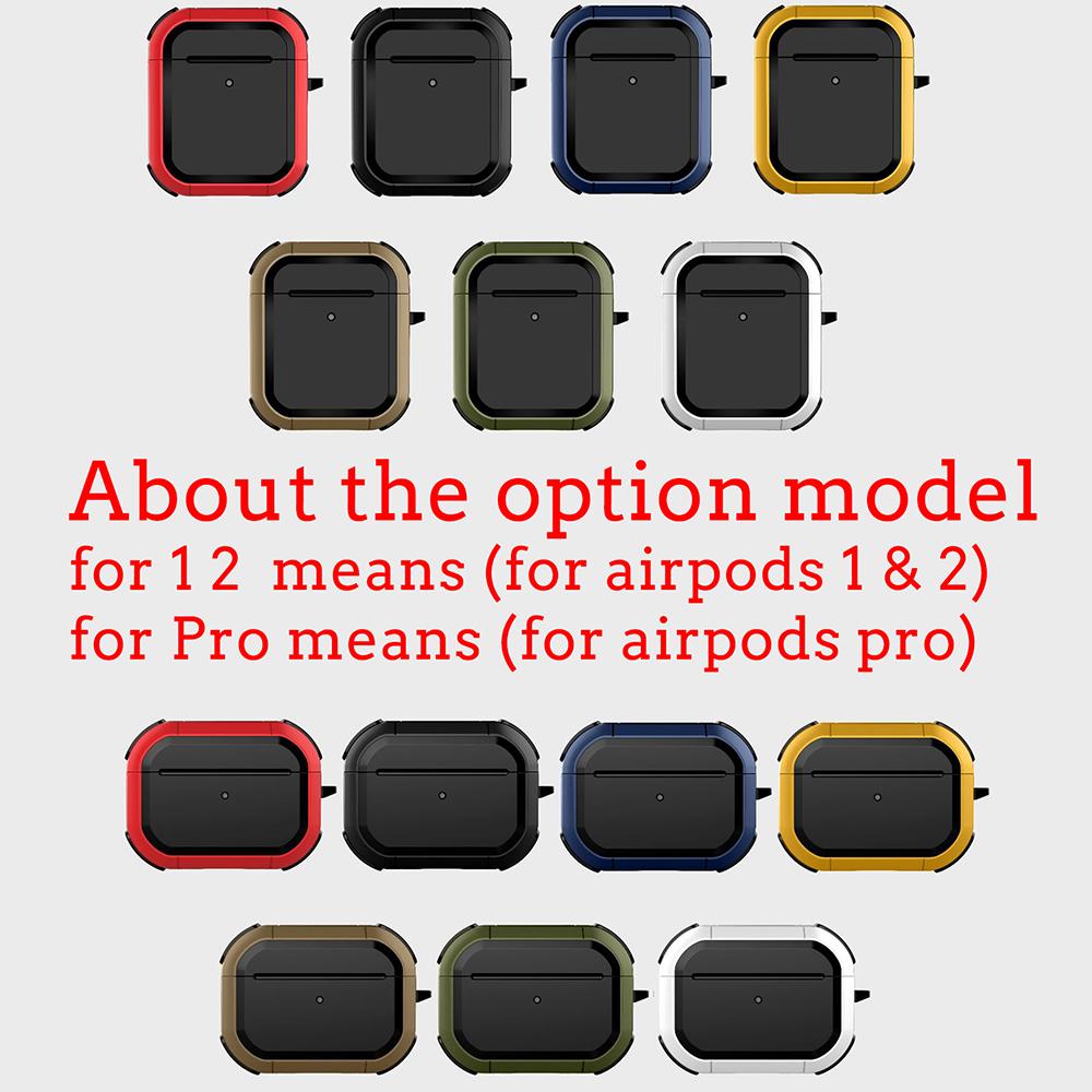 Silicone Anti-fall Cover For Apple Airpods Pro 1th 2th Gen Earphones Protective Case With Keychain For AirPods 1 2 3 Accessories