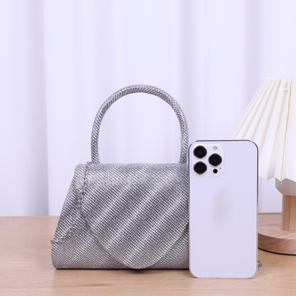 Rhinestone PU Tote Formal Evening Bag Lady Purse Elegant Wedding Party Clutches Female Cocktail Crossbody Shoulder Bag