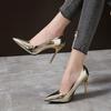 Fashion Women Pumps High Heels Silver Sexy High Heels Shoes for Women Stilettos Fashion Luxury Wedding Party Shoes Big Size