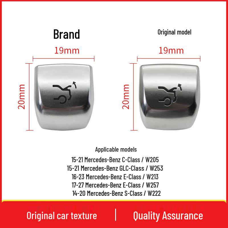 Compatible with Mercedes-Benz GLC W205, E-Class W213, and S-Class W222: Tailgate Switch, Electric Trunk Button, Luggage Compartment Switch.