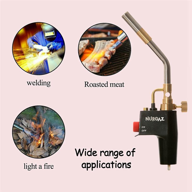 2025 Trend NURGAZ High Intensity Flame Welding Tools, Propane Gas Welding Kit For Light Welding, Soldering, Brazing, Heating