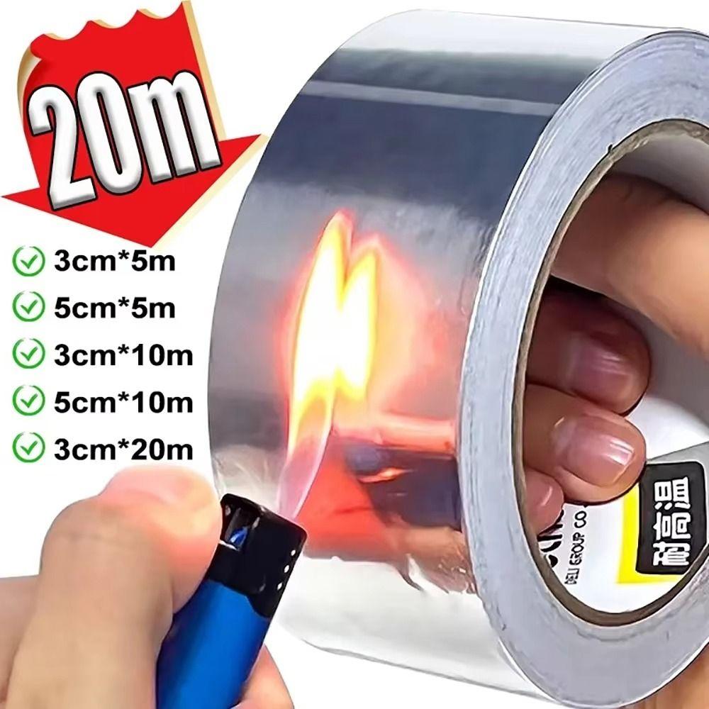 30/50mm Aluminum Foil Tape High-Temperature Anti-Mold Tape New Cooktop Tape  Countertops Kitchen