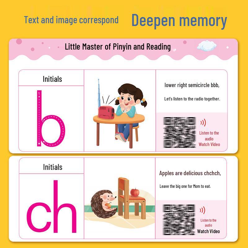 Scan Code for Video Tutorial: Pinyin Textbook & Pronunciation, Preschool to Primary Transition, Little Genius Mental Arithmetic
