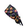 Nurse Halloween Surgical Cap Doctor Hat Baotou Caps Sweat-absorbent Towel Buckle Printing Pure Cotton Fashion Hats For Women Men