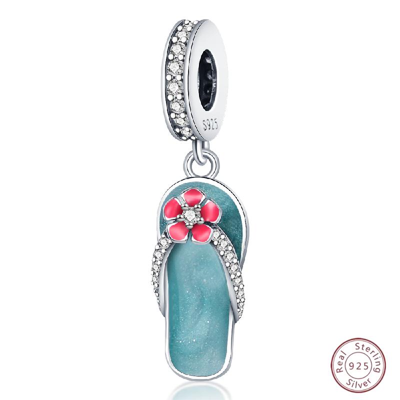 

Copper Metal Beaded Pendant Bead Component Blue Zircon Ocean Shell Authentic Original 3mm Bracelet High Quality Fine Jewelry Women High Quality Fine