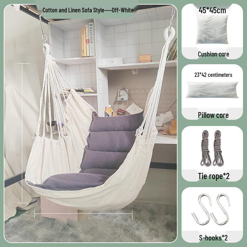 Thickened Anti-Rollover Swing Chair for Dorms, Bedrooms, Balconies