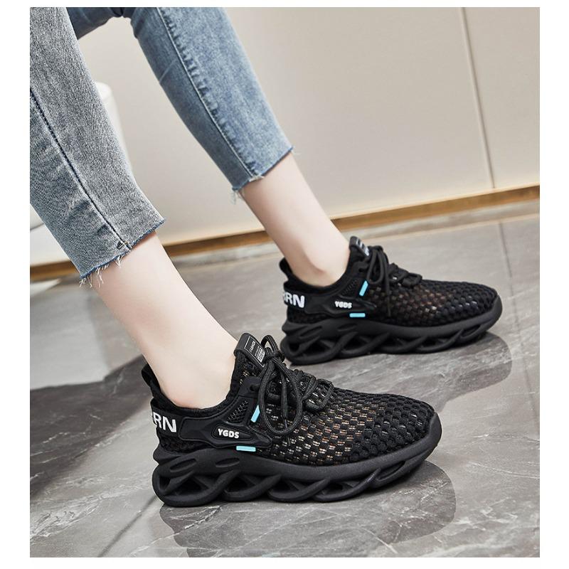 Cut-out Mesh Shoes, Athleisure Women's Shoes, Breathable Mesh Women's Singles, Coconut Shoes