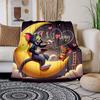 "Tom & Jerry Moon Adventure Kids' T-Shirt"Blanket Flannel Throw Blanket for Sofa, Bed, Travel, Camping, Office
