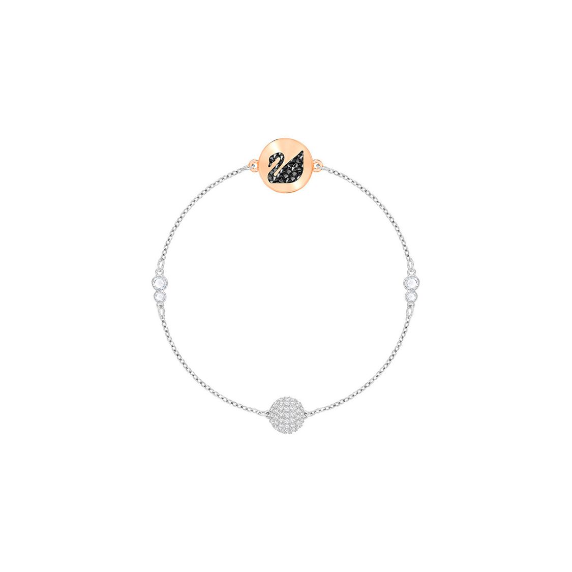 Swarovski Minimalist Swan Bracelet Women bracelets Rose-Gold 5391836 Rose Gold,F