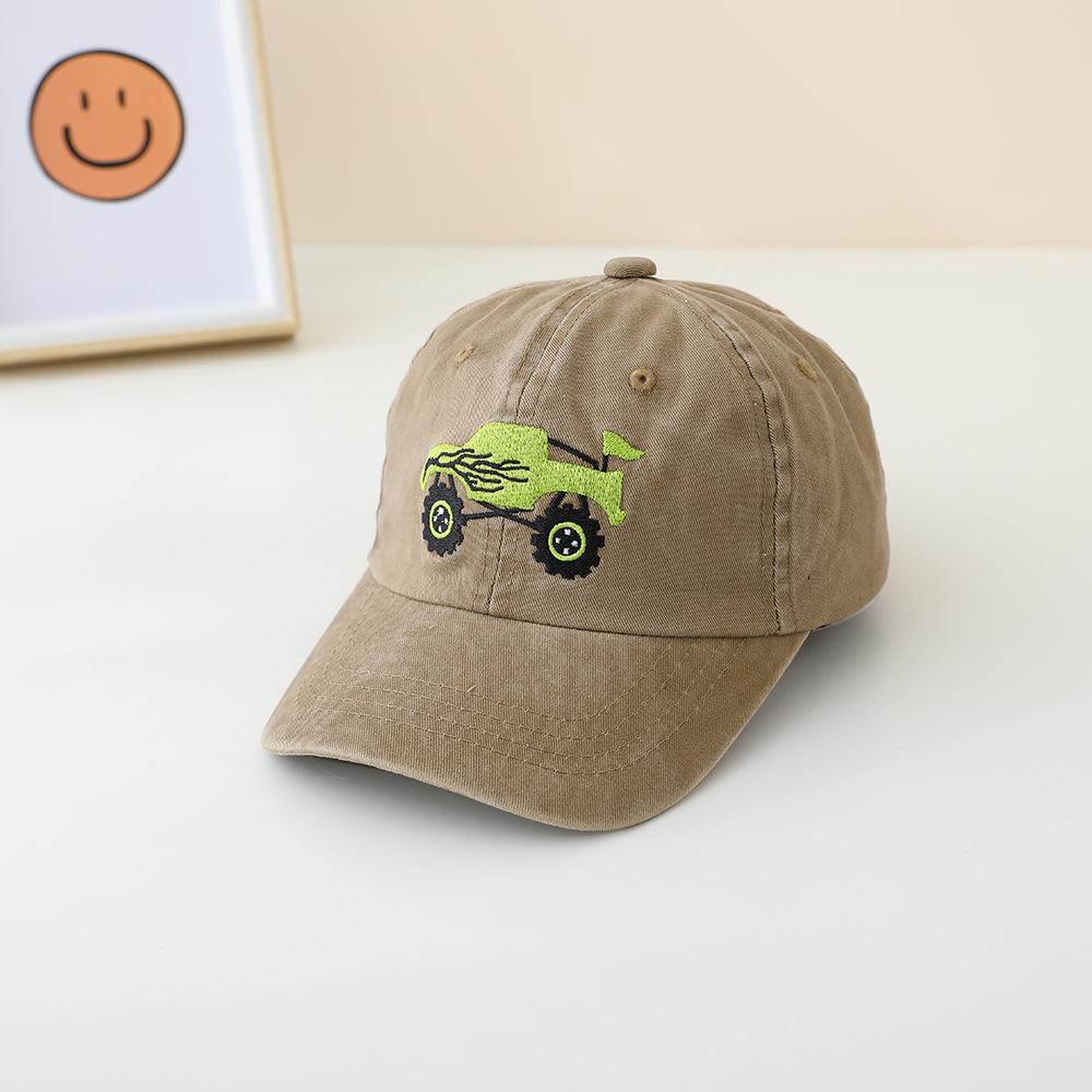 JYL TS DIY Pickup Truck Kids Cap Washed Vintage Baseball Hat Cotton
