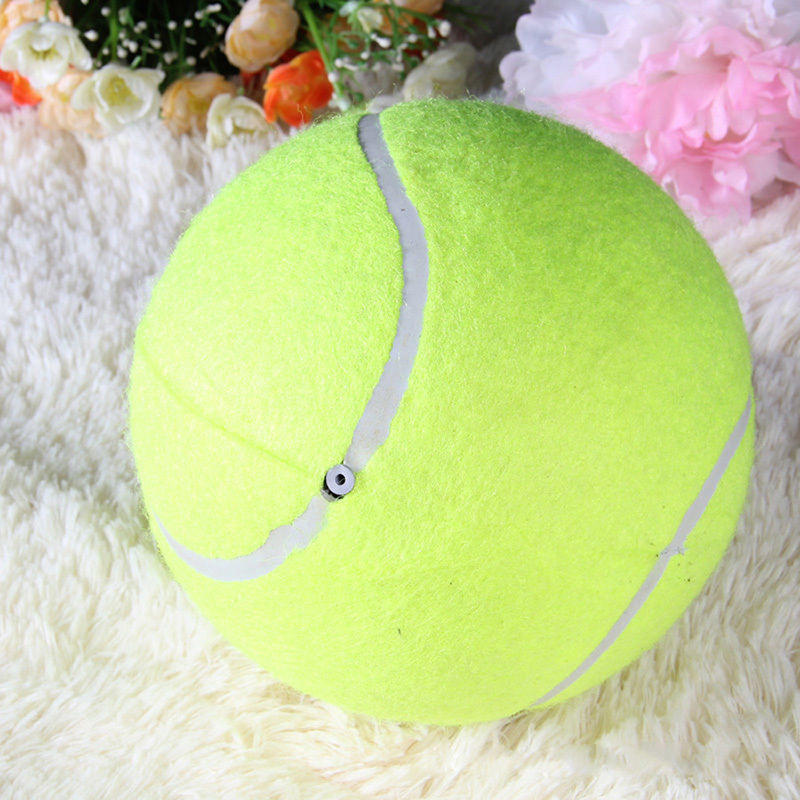 9.5in Dog Toys Giant Tennis Ball Pet Inflatable Toy for Dog Training Ball 24cm Large Tennis Ball with Air Pump Interactive Toys