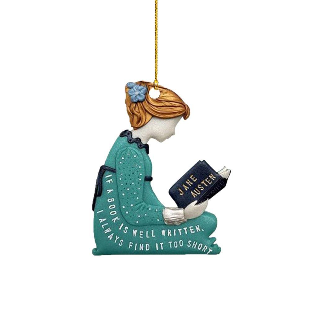 Handmade Stain Book Ornament Acrylic Xmas Book Drop Ornaments Xmas Tree Hanging Pendant  New Year