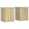 Vidaxl Plant Pot Stands, 2 Pcs, Sonoma Oak, 15X15X20 Cm