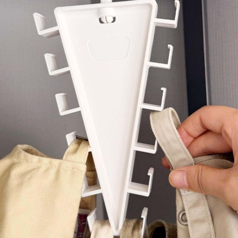 2PCS Space Saving Pants Rack Rotatable Hook Underwear Socks Holder Laundry Hanger  Dormitory