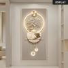1 Piece of Modern Minimalist, Light Luxury Style Frameless Canvas Decoration Hanging Painting with LED Light, Wealth Tree, Elk P