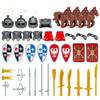 Medieval Knight Equipment Accessories 1601I (Type A) Children'S Small Particle Assembly Building Block Toy