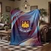 West Ham United Fußball Druck Flanell Decke Weich Warm Sofa Bett Überwurf Decke Für Zuhause Büro Schlafzimmer