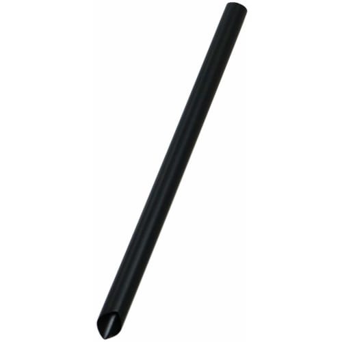 Shibase Kogyo 646 Straws, for Piercing Tapioca Lids, Straight with Angled Tip, 12mm x 18cm Diameter, Unwrapped, 130 Straws, Black, Made in Japan