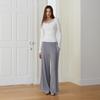 Egoiseuteu [Blue Label] Square Neck Lace Trimmed Knit Top Es2Okl04