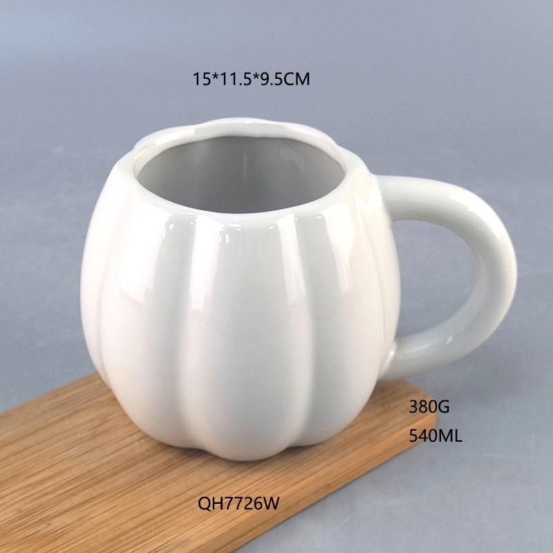 Halloween ceramic mug pumpkin shaped drinking cup can be LOGO ceramic coffee cup