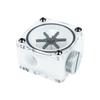 Black ,White Water Flow G1/4''x3  Thread Water Cooling POM Flower ,Computer Cooling Accessory ,Drop Shipping