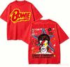 David Bowie Maglietta Regalo per Fan Unisex Unisex Harajuku Oversize Unisex Manica Corta Streetwear Alta Qualità Comoda Classica