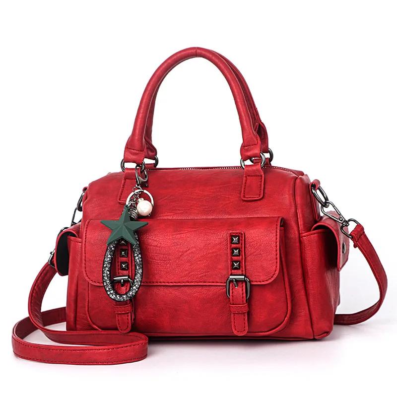 Fashi Elegant Designer Handbags Women Bags Messenger PU Leather Crossbody Bags Hairball Girls Shoulder Bag Top-hand Tote Bag