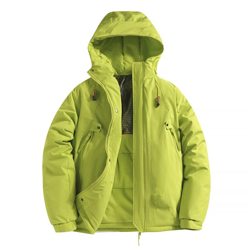 Winter Graphen Beheizte Daunenjacke Herren Winddicht Wasserdicht Mit Kapuze Taktischer Mantel Mehrere Taschen Outdoor Pendler Parka für Paare