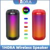 Wireless Bluetooth Speaker Portable Outdoor Speaker with RGB Breathing Light Hi-Fi Clear Sound Quality Support TWS Pairing