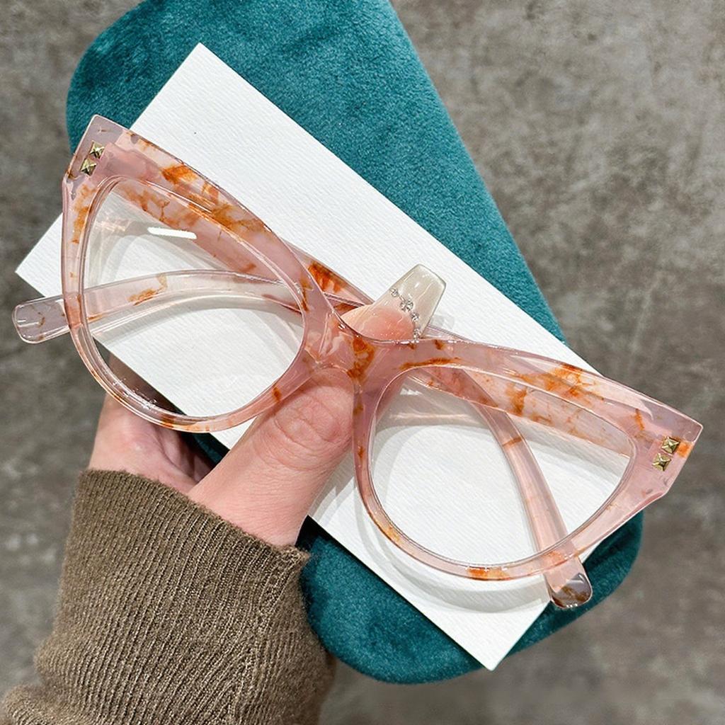 New Fashion Cat Eye Photochromic Womens Reading Glasses Retro Ultra Light HD Anti Blue Light Presbyopia Glasses
