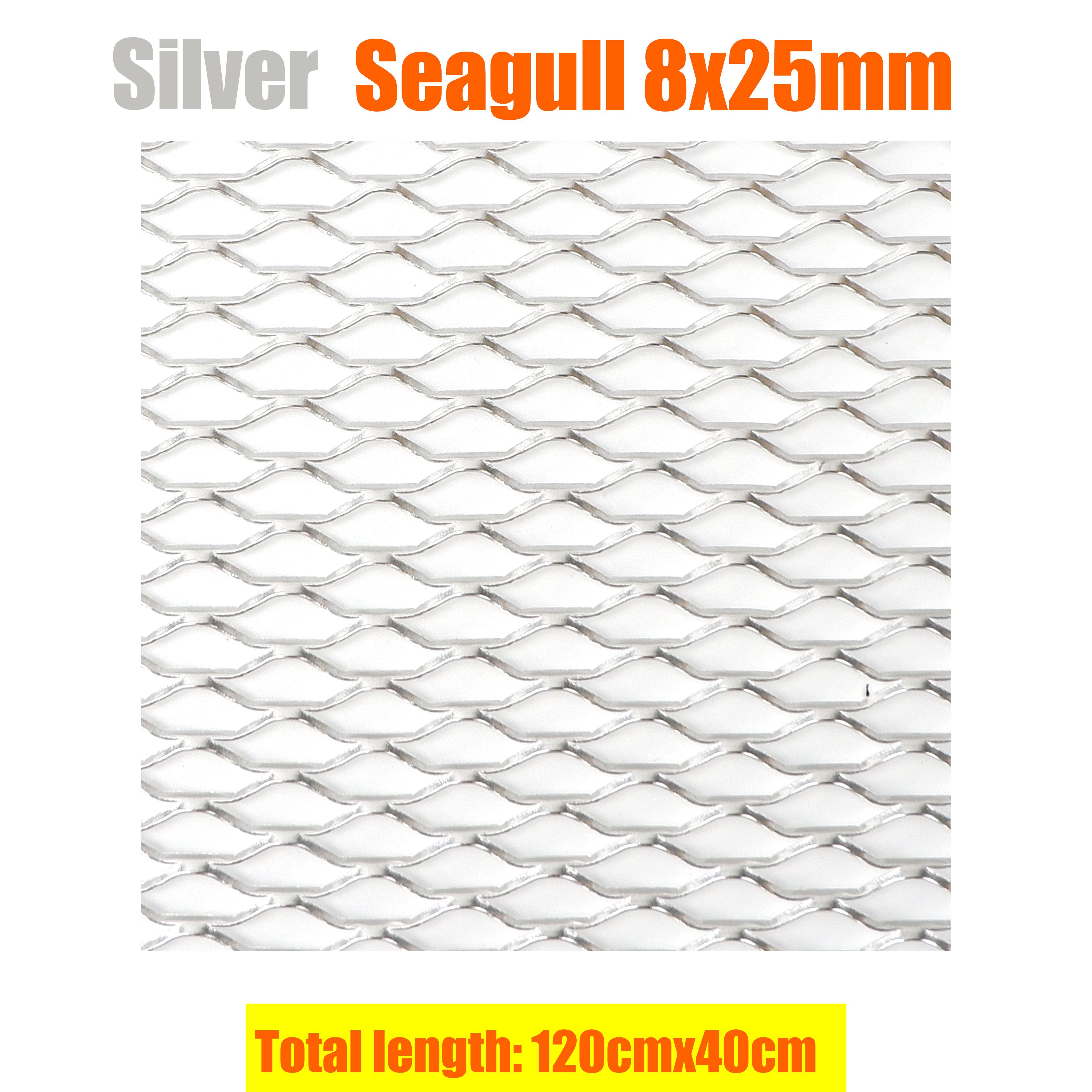 

120см х 40см Алюминиевая Гоночная Машина Грузовик Бампер Решетка Сетка Вентиляционное Отверстие Черный Серебристый Тюнинг Универсальный