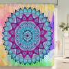 1 Pack Indian Mandala 3D Printing Polyester Material Shower Curtain Bathroom Partition Curtain Home Decorative Curtain
