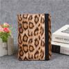 Leopard Print Passport Cover with Bandage Waterproof Passport Clip Built-in RFID Shielding To Protect Personal Information